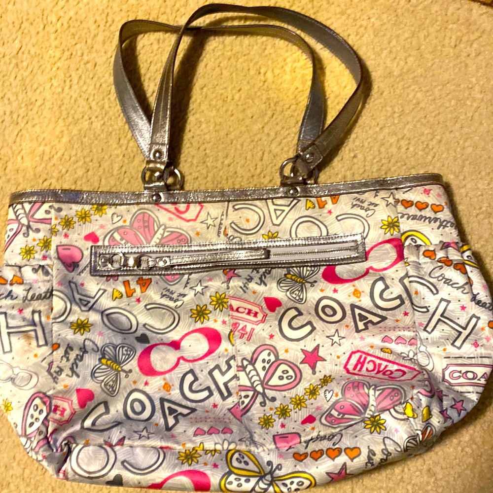 Coach purse/diaper bag!! Lots of space great condition. GUC